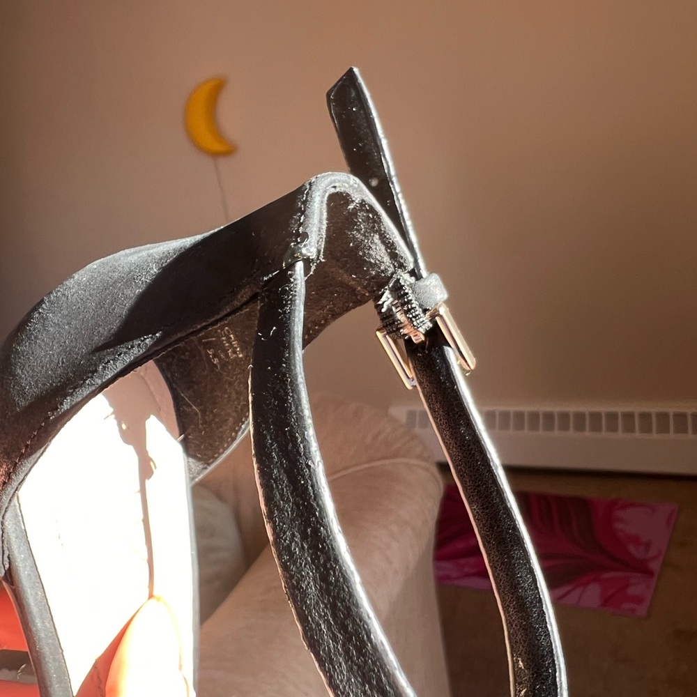 Aldo black heels. Worn